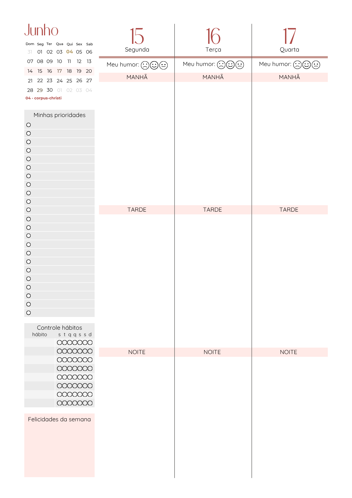 Agenda para eventos - página 3