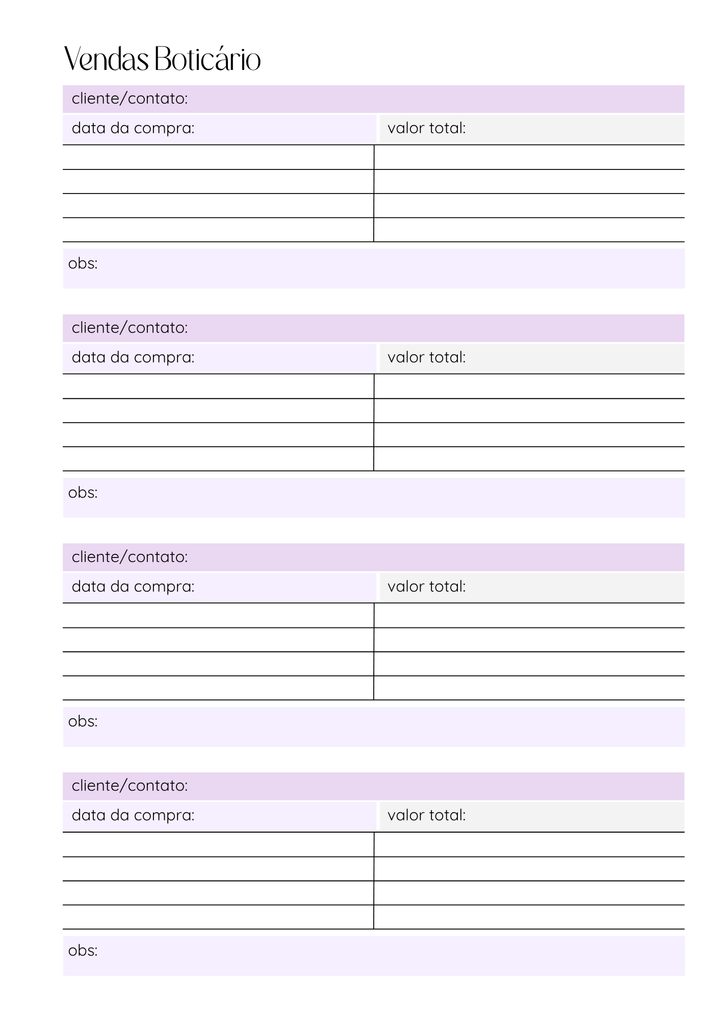 Agenda para venda de cosméticos - página 3