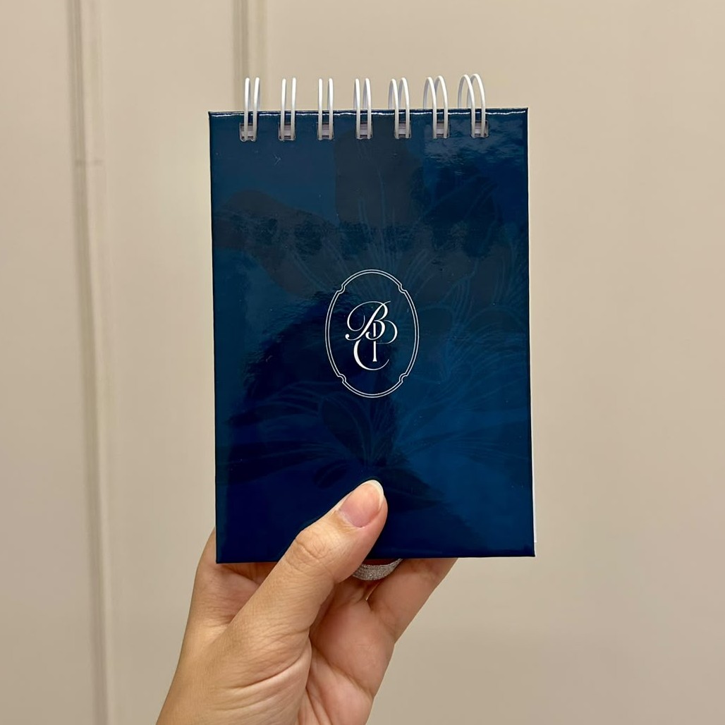 Bloquinho Capa Dura personalizado - modelo azul