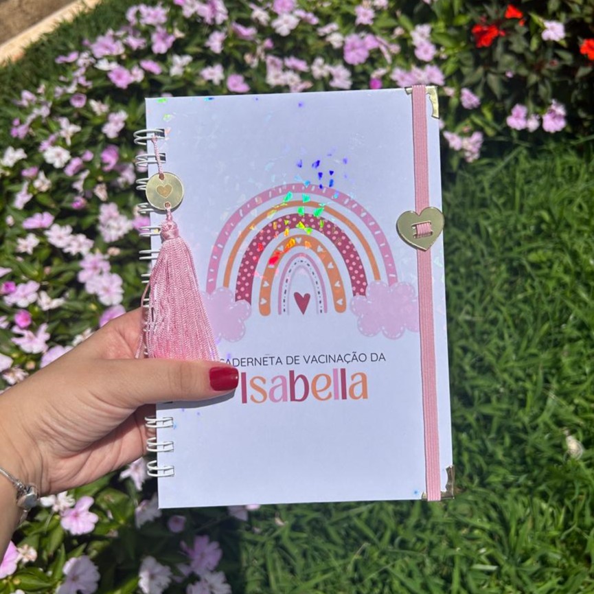 Caderneta personalizada da Isabella