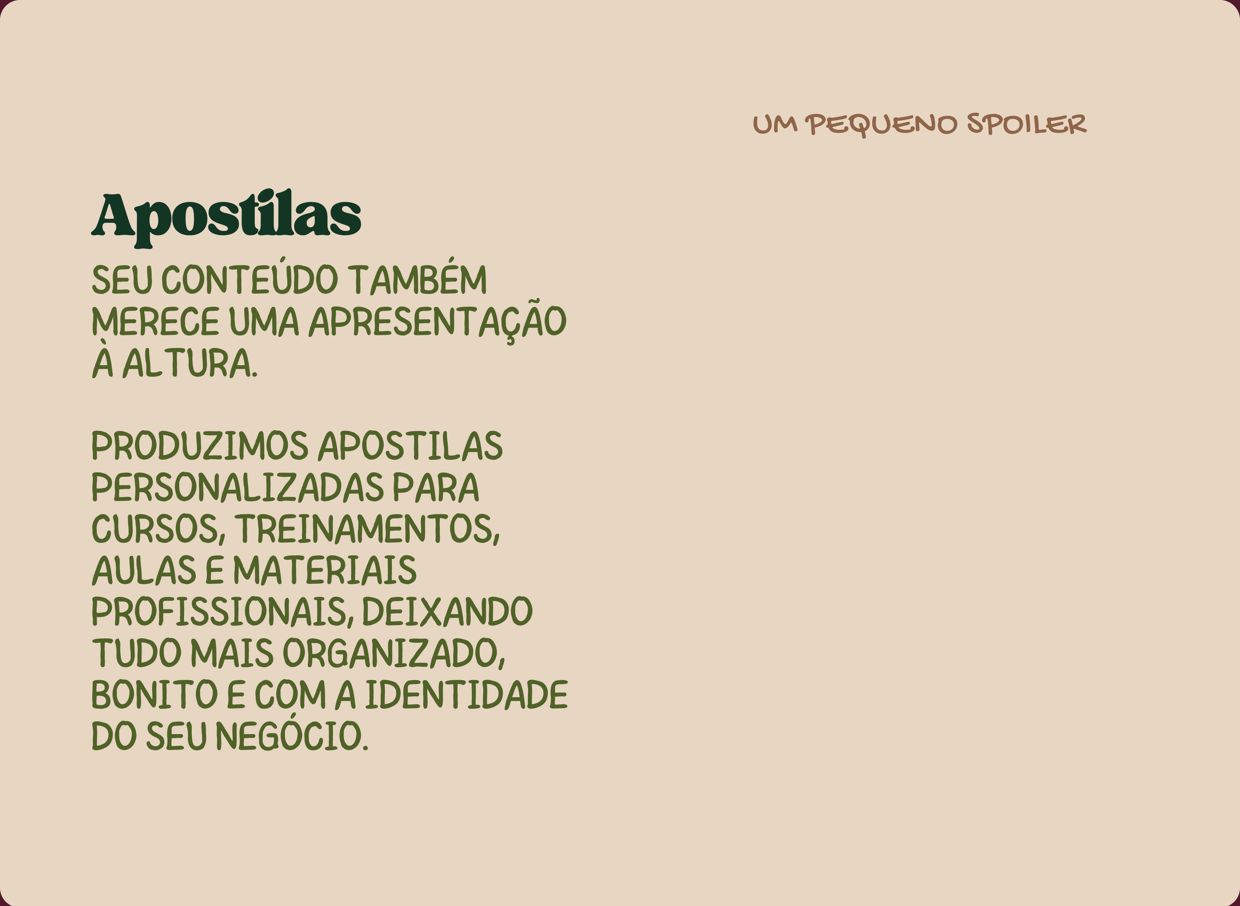 Apostilas - produzimos apostilas personalizadas para cursos, treinamentos, aulas e materiais profissionais