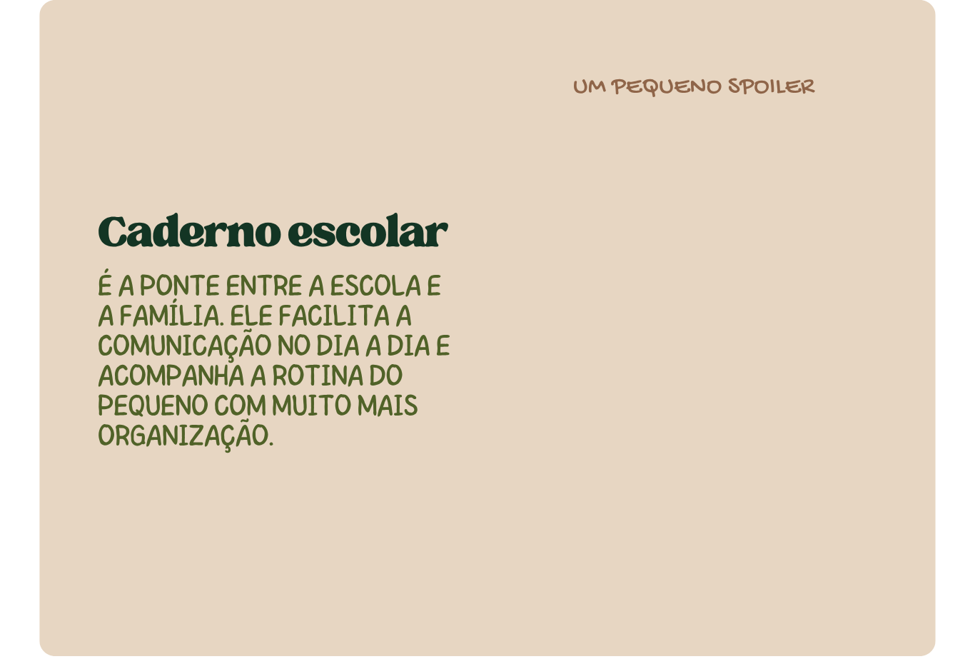 Caderno Escolar - a ponte entre a escola e a família