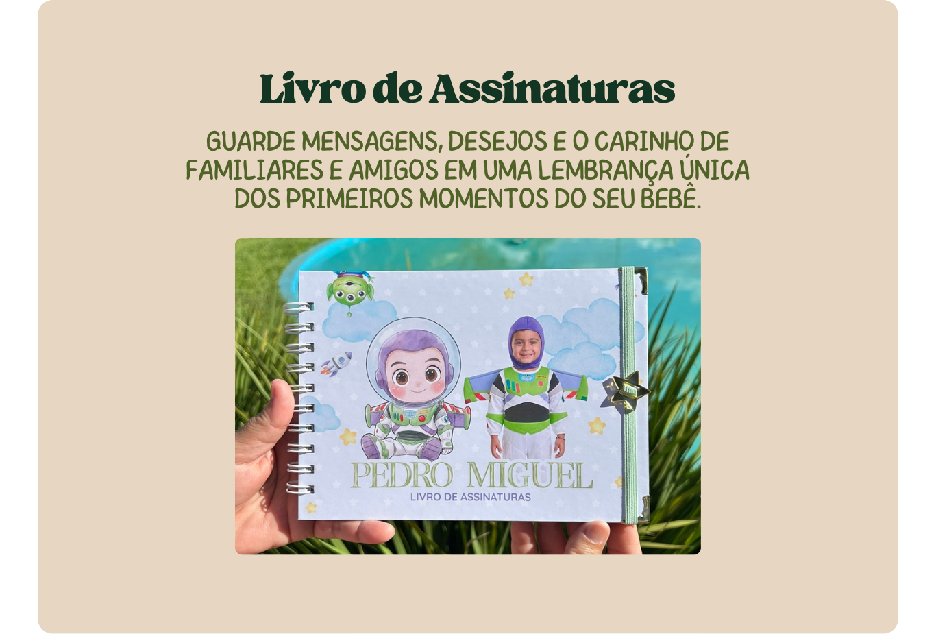 Livro de Assinaturas - guarde mensagens, desejos e o carinho de familiares e amigos