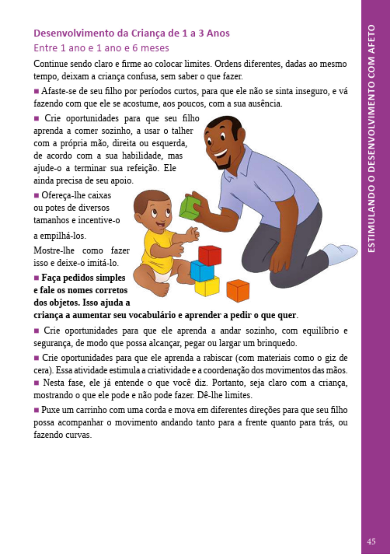 Página Desenvolvimento da criança