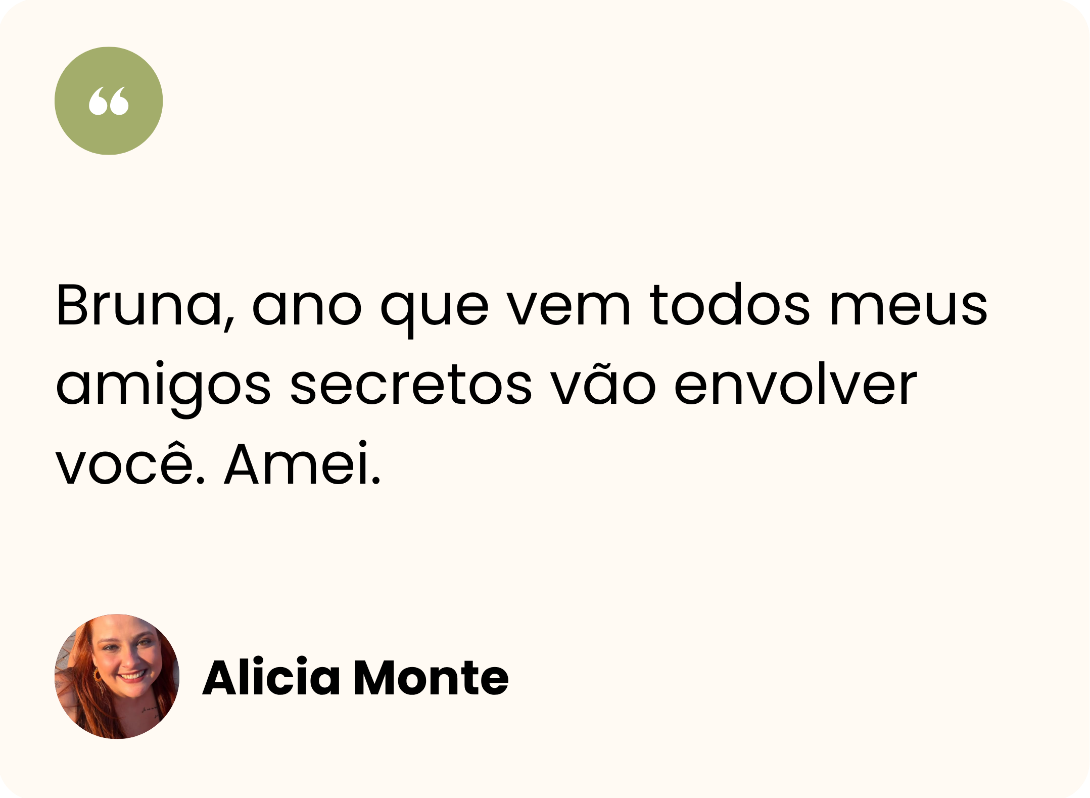 Depoimento de Alicia Monte